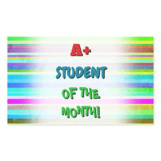 Eyecatching "A+ STUDENT OF THE MONTH!" Sticker