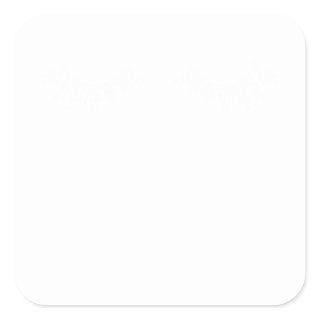 Eyelash Easy and Lovable Costume Love Your Square Sticker