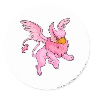 Eyrie Pink Classic Round Sticker