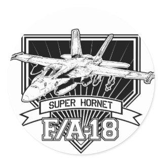 F18 Super Hornet Classic Round Sticker