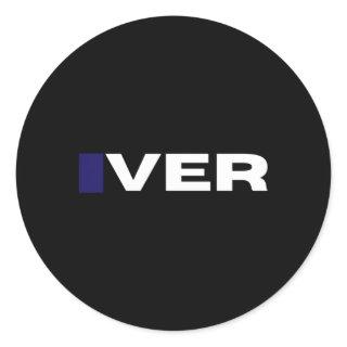 F1 Grid Names Max Verstappen Classic Round Sticker
