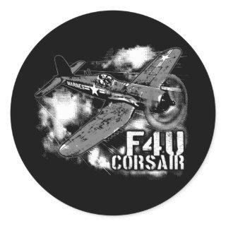 F4U CORSAIR CLASSIC ROUND STICKER