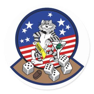 F-14 Tomcat Classic Round Sticker