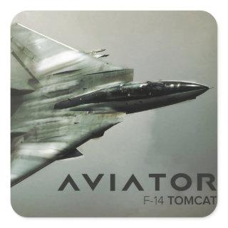 F-14 Tomcat Jet Fighter Square Sticker