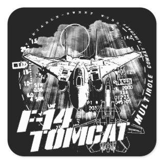 F-14 Tomcat Square Sticker Sticker