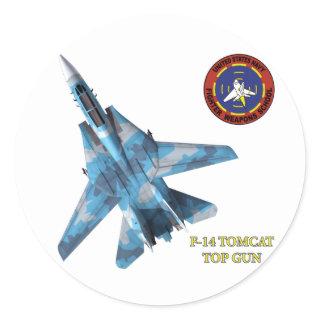 F-14 Tomcat Top Gun Classic Round Sticker