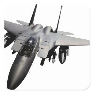 F-15 Eagle Jet Fighter Square Sticker