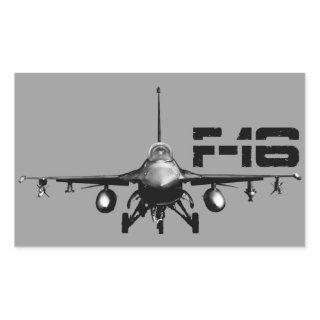 F-16 Fighting Falcon Rectangle Stickers