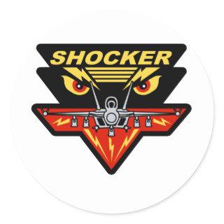 F-18 Hornet Shocker Classic Round Sticker