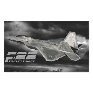 F-22 RAPTOR Rectangle Stickers