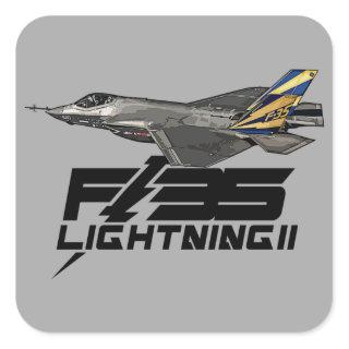 F-35 Lightning II Square Sticker