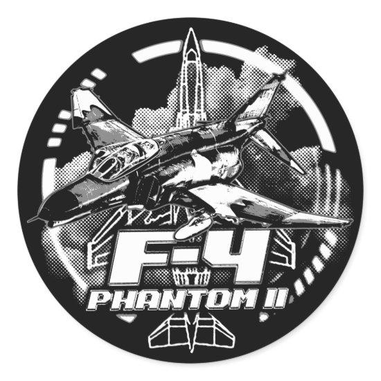 F-4 Phantom II Classic Round Sticker