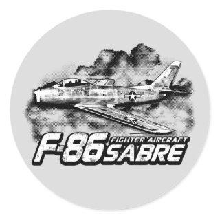 F-86 Sabre Classic Round Sticker