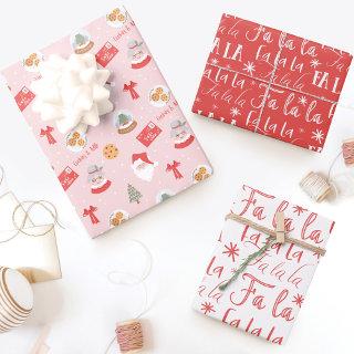 Fa La Santa Claus & Mrs Claus Christmas Pattern  Sheets