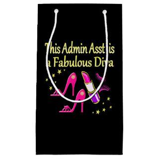 FABULOUS ADMIN ASST DIVA DESIGN SMALL GIFT BAG