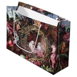 Fairies in a Birds Nest, John Anster Fitzgerald La Large Gift Bag