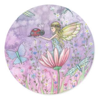 Fairy Ladybug Stickers by Molly Harrison