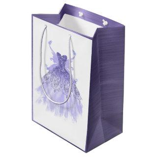 Fairy Wing Gown | Lavender Purple Iridescent Glam Medium Gift Bag