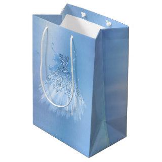 Fairy Wing Ice Gown | Frost Blue Iridescent Sheen Medium Gift Bag