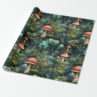 Fairytale in Fairyland Mushroom House Green Orange