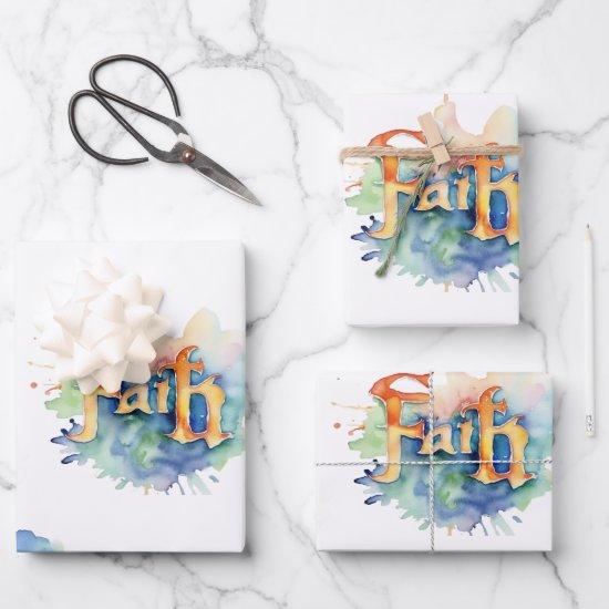 Faith and Grace Watercolor Pattern  Sheets
