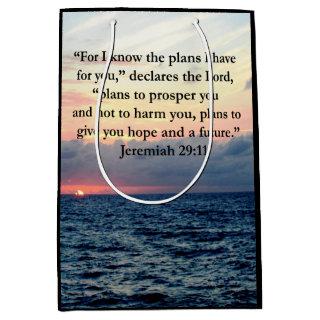 FAITH IN JEREMIAH 29:11 SUNRISE VERSE MEDIUM GIFT BAG