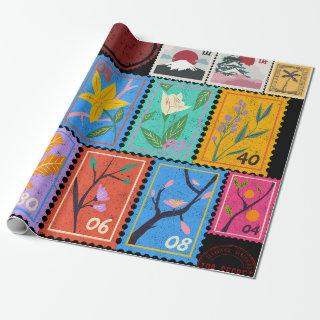 Fake Masterpiece Random Stamps Collage Collection