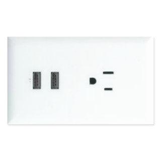 Fake USB Outlet Rectangular Sticker