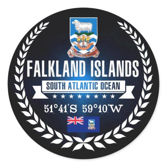 Falkland Islands Classic Round Sticker