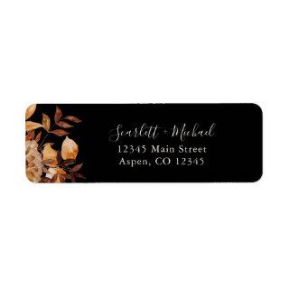 Fall Black Return Address Label