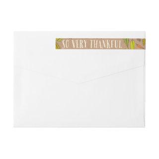 Fall Foliage Thankful Envelope Wrap Address Labels