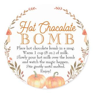 Fall Hot Chocolate Bomb Sticker