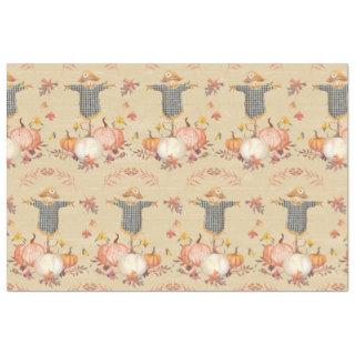 Fall Pumpkin Harvest Autumn Leaf Mustard Decoupage Tissue Paper