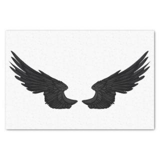Falln Black Angel Wings Tissue Paper