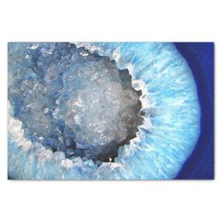Falln Blue Crystal Geode Tissue Paper