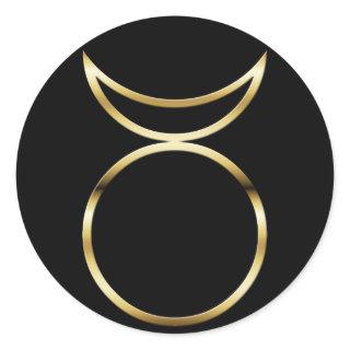 Falln Pagan Horned God Symbol Classic Round Sticker