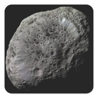 False-color view of Saturn's moon Hyperion Square Sticker