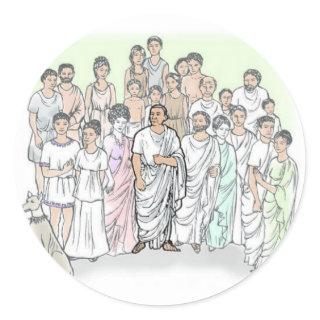 Familia Caecilii Classic Round Sticker
