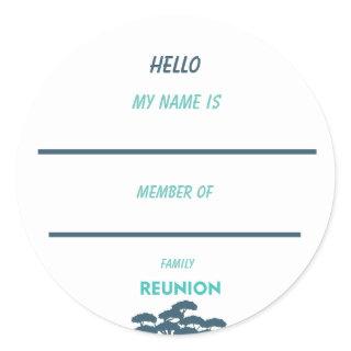 Family Love Roots Run Deep Classic Round Sticker