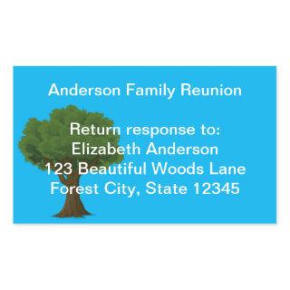 Family Tree Return Address Label Family Reunion
