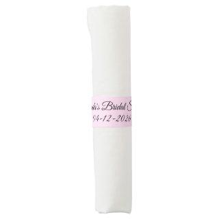 Fancy Font Pink Bridal Shower Napkin Bands