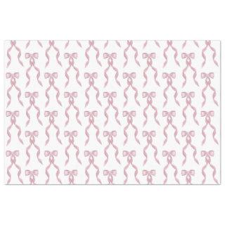 Fancy Watercolor Pink Bow Pattern Tissue Paper