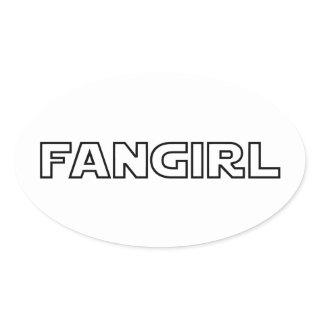 FANGIRL OVAL STICKER
