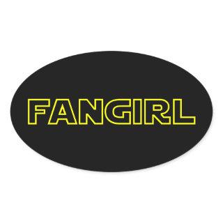 FANGIRL OVAL STICKER