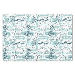 Fantastic Beasts Blue Pattern Tissue Paper