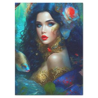 Fantasy Beautiful Mermaid 1 Decoupage Tissue Paper