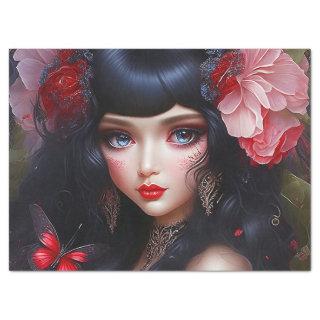 Fantasy Cute Flower Fairy Princess Decoupage Tissue Paper