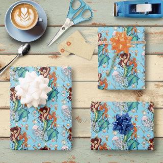 Fantasy Mermaid Teal Tail  Sheets