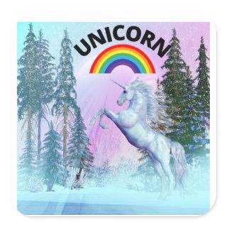 Fantasy Unicorn Horse  Square Sticker