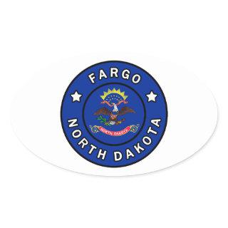 Fargo North Dakota Oval Sticker